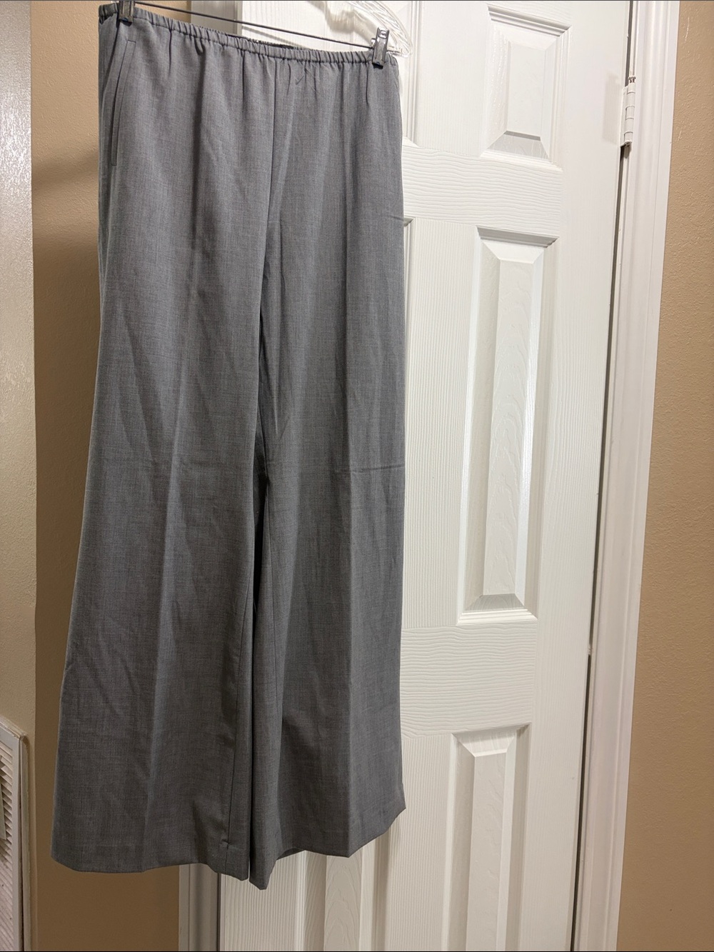 J. Crew Gray Wide-Leg Dress Pants